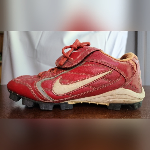 Nike Baseball Cleats Men's Red size 8.5 - Picture 2 of 14